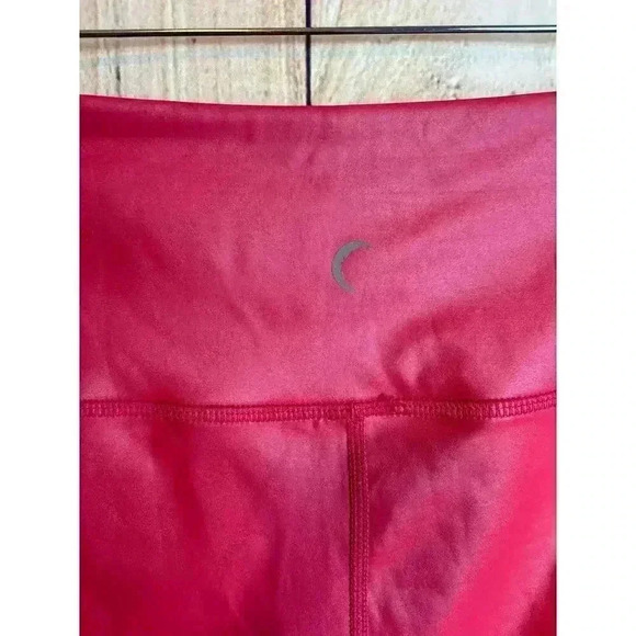 Zyia Active Red Metallic Leggings Size 14-16 - Picture 2 of 4